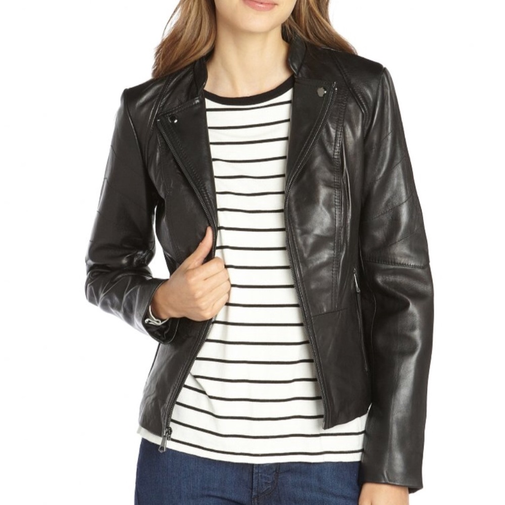 Marc New York - Andrew Marc black leather jacket - Picture 1 of 5